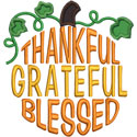 Blessed Pumpkin Applique Design