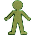 Boy Silhouette Applique Design