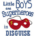 Boys Superheroes Applique Design