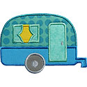 Camper Trailer Applique Design