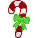 Candy Cane Ribbon Applique Design