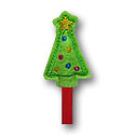 Christmas Tree Pencil Topper Applique Design