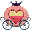 Cinderella Carriage Applique Design