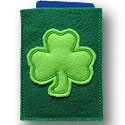 St Patricks Clover Gift Card Applique Design