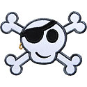 Crossbones Applique Design