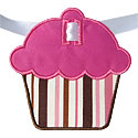 Cupcake Banner Piece Applique Design
