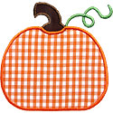 Cute Simple Pumpkin Applique Design