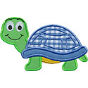 Cute Turtle Applique Design