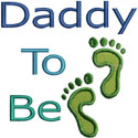 Daddy To Be Applique Design