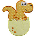 Dinosaur Egg Applique Design