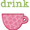 Drink Applique Design