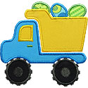 Easter Dump Truck Applique Design