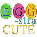 Eggstra Cute Applique Design