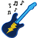 Electric Guitar Applique Design