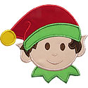Elf Boy Applique Design