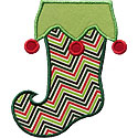 Elf Stocking Applique Design