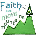 Faith Move Mountains Applique Design