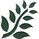 Fern Leaves Applique Design
