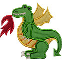 Fire Dragon Applique Design