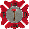 Fireman Badge Applique Design