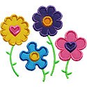 Flower Garden Applique Design