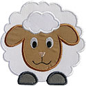 Fluffy Sheep Applique Design