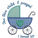 For This Child I Prayed Applique Design