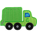 Garbage Trash Truck Applique Design