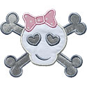 Girl Crossbones Applique Design