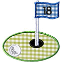 Golf Course Hole Applique Design