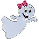 Happy Girl Ghost Applique Design