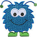 Happy Monster Applique Design