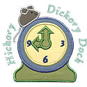 Hickory Dickory Dock Applique Design