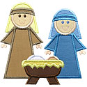 Jesus Mary Joseph Applique Design