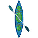 Kayak Applique Design