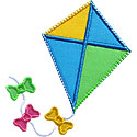 Kite Bows Applique Design