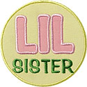 Lil Sister Applique Design