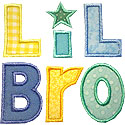 Little Brother Applique Design