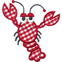 Lobster Applique Design