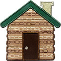 Log Cabin Applique Design