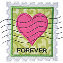 Love Stamp Applique Design