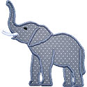 Lucky Elephant Applique Design