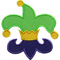 Mardi Gras Fleur De Lis Applique Design