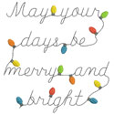 Merry And Bright Applique Design