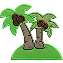 Paradise Island Applique Design