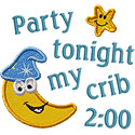 Party My Crib Applique Design