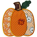 Patched Pumpkin Applique Design