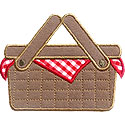 Picnic Basket Applique Design