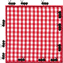 Picnic Blanket Ants Applique Design