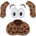 Puppy Face Applique Design